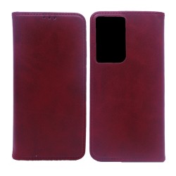 LEATHER FLIP COVER WITH INTERNAL POCKET FOR SAMSUNG GALAXY S21 ULTRA RED LEATHER FLIP COVER WITH INTERNAL POCKET FOR SAMSUNG GALAXY S21 ULTRA RED